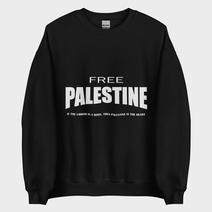 Sudadera Clásica FREE PALESTINE - Negro