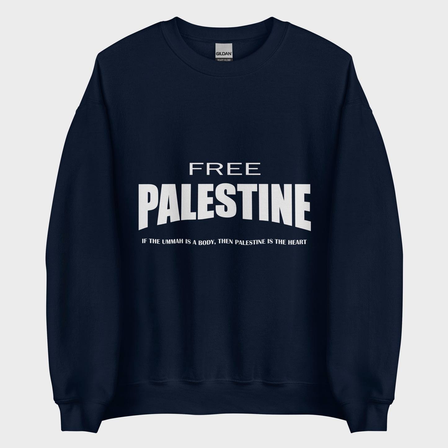 Free Palestine Classic Sweatshirt - Navy