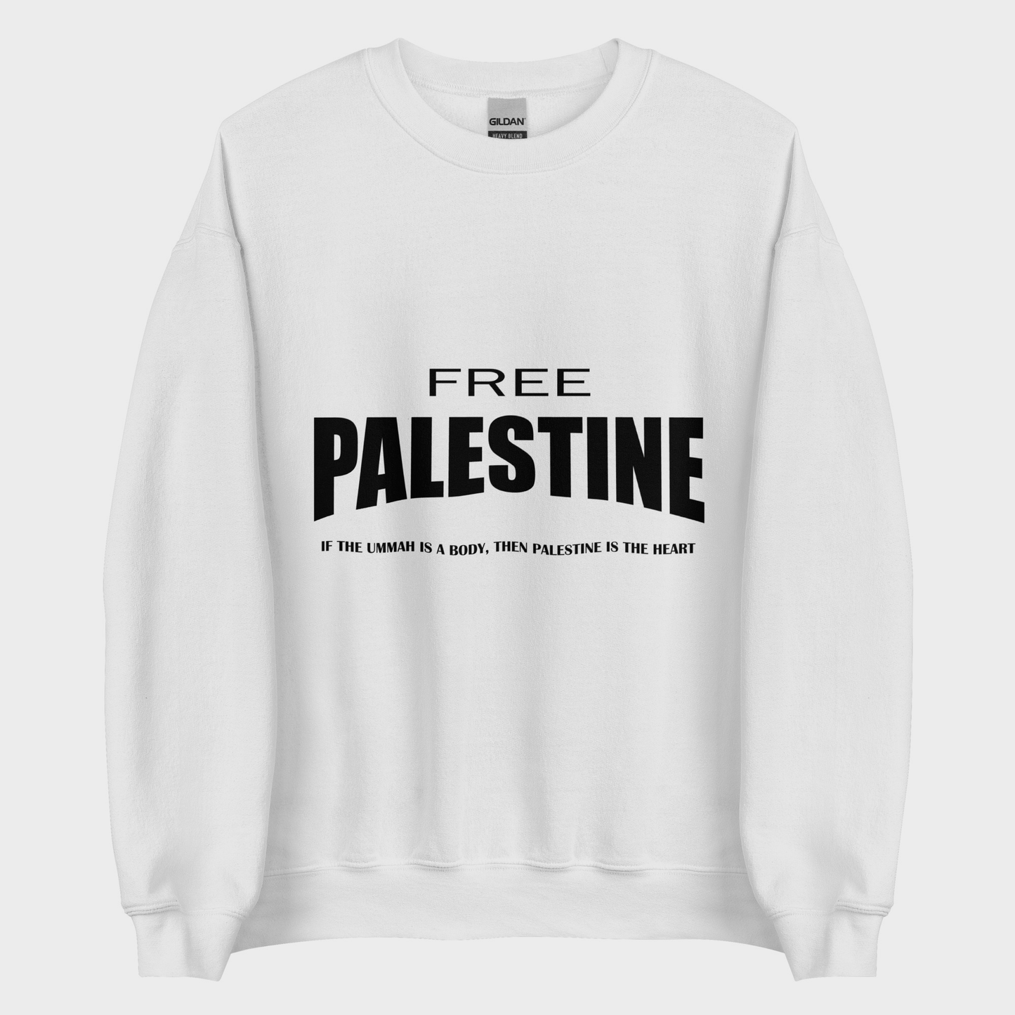 Free Palestine Classic Sweatshirt - White