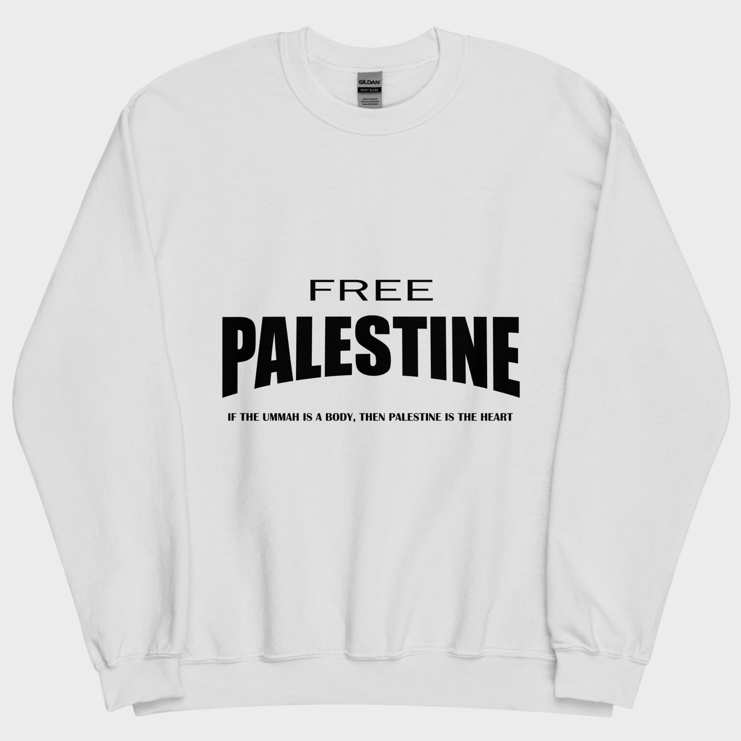 Free Palestine Classic Sweatshirt - White