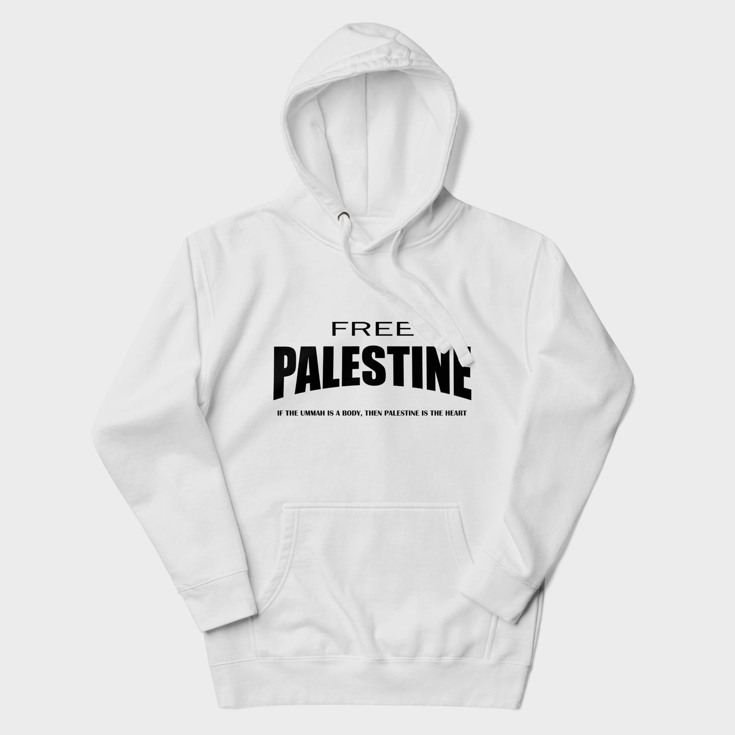 Sudadera FREE PALESTINE - Blanco