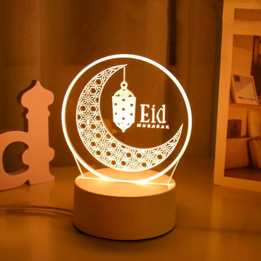 Lámpara Led 3D - Eid Mubarak