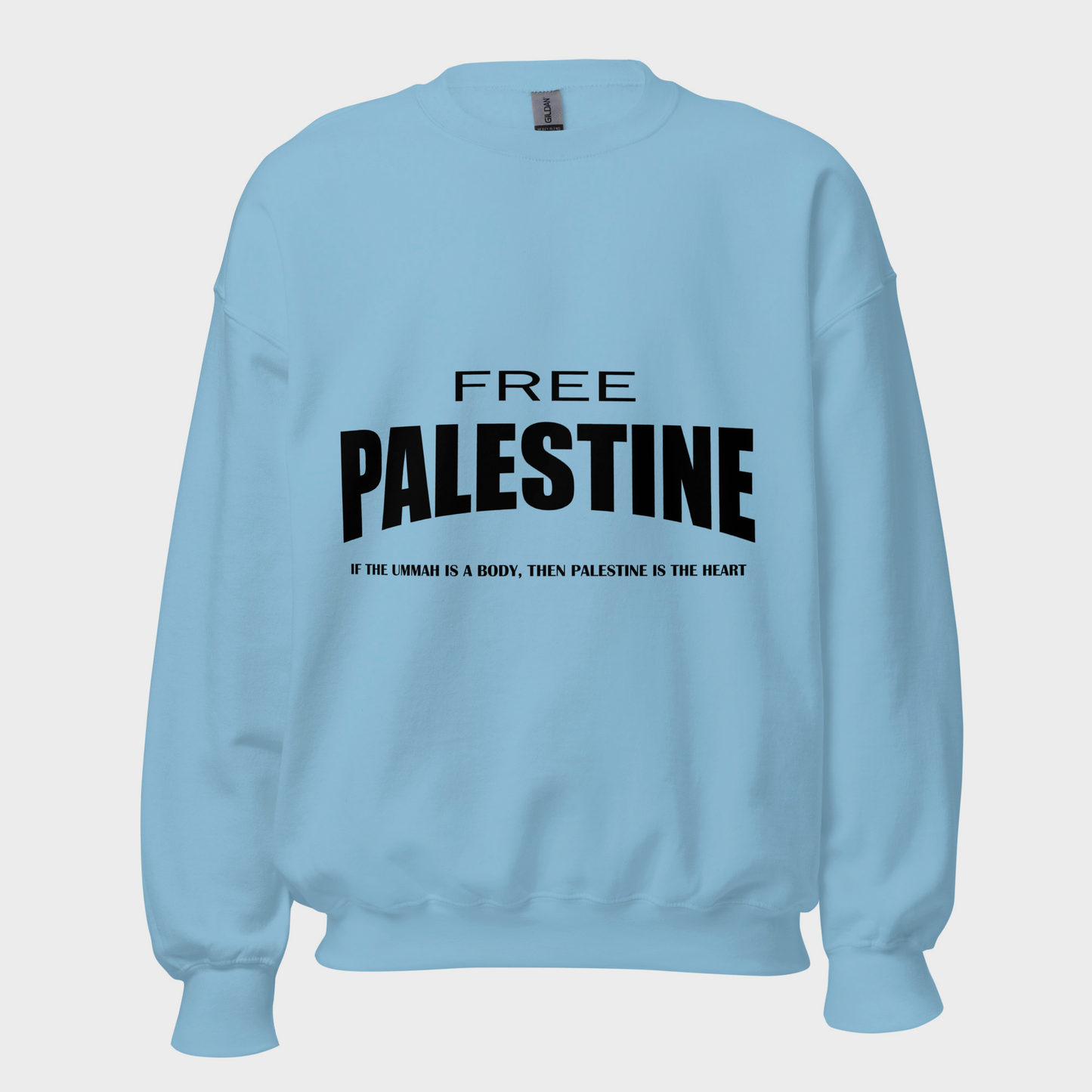 Free Palestine Classic Sweatshirt - Sky Blue