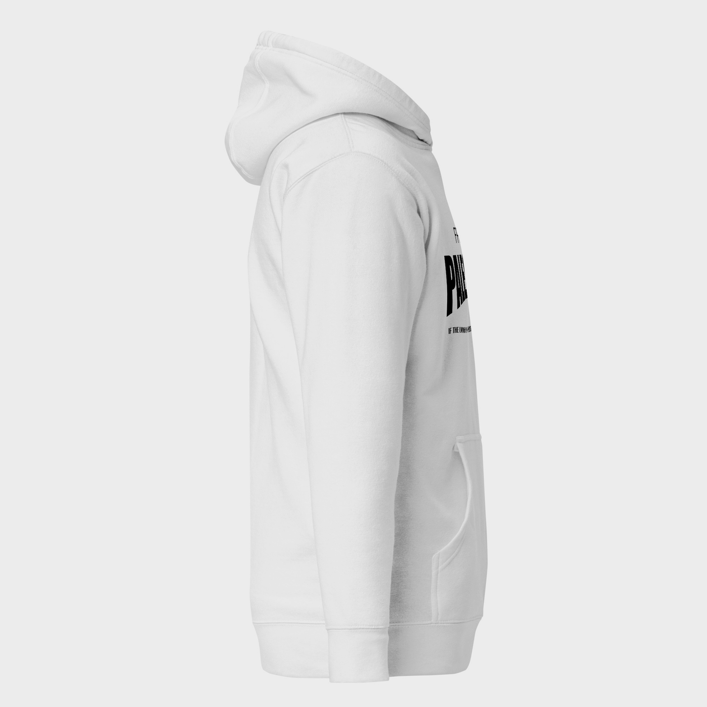 Free Palestine Hoodie - White