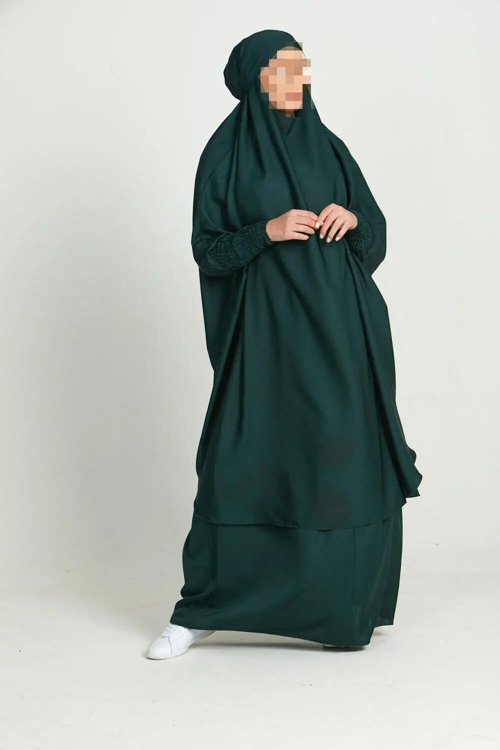 Jilbab 2 pieces - Dark Green