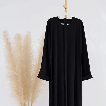 Corduroy Abaya - Black