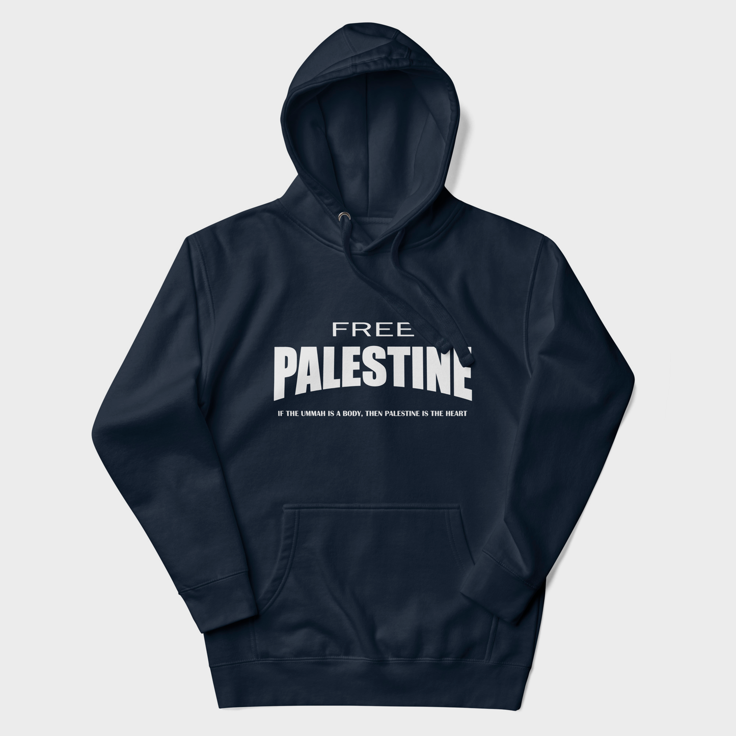 Free Palestine Sweatshirt – Marineblau