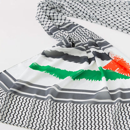 Hijab Keffiyeh Palestino - Blanco