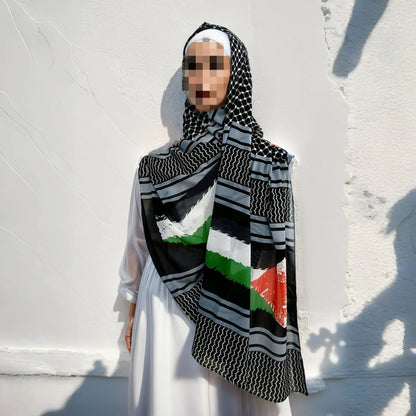 Hijab Keffiyeh Palestino - Negro